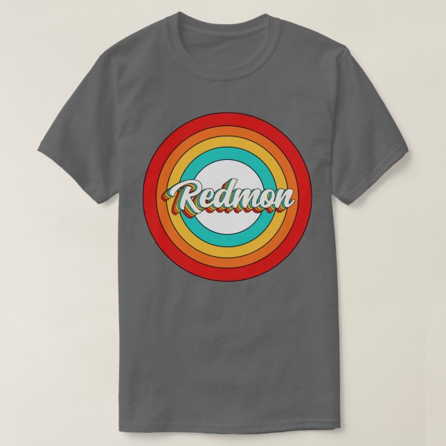 Redmon Name Shirt Vintage Redmon Circle (Design Front)