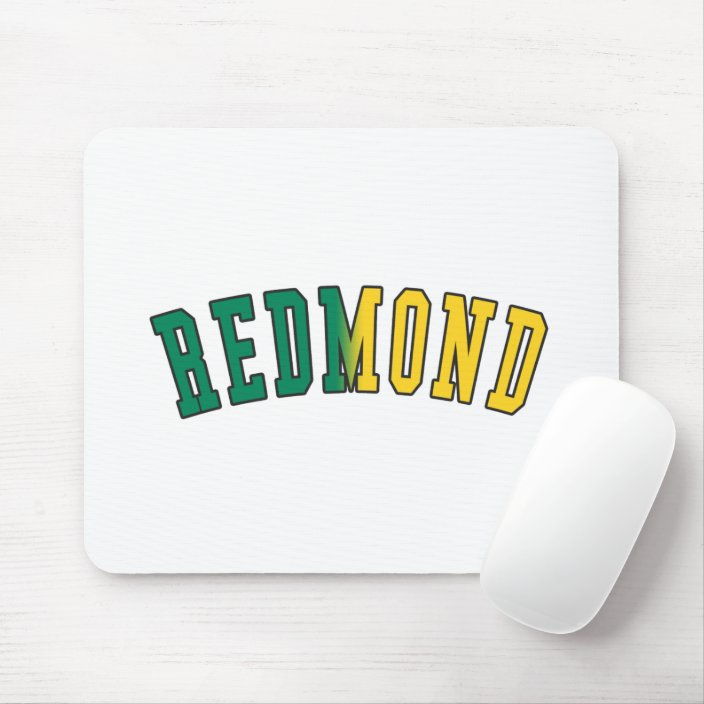 Redmond in Washington State Flag Colors Mousepad