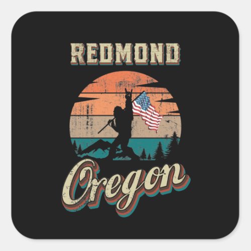 Redmond Oregon Square Sticker