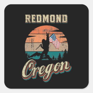 Redmond Oregon Square Sticker