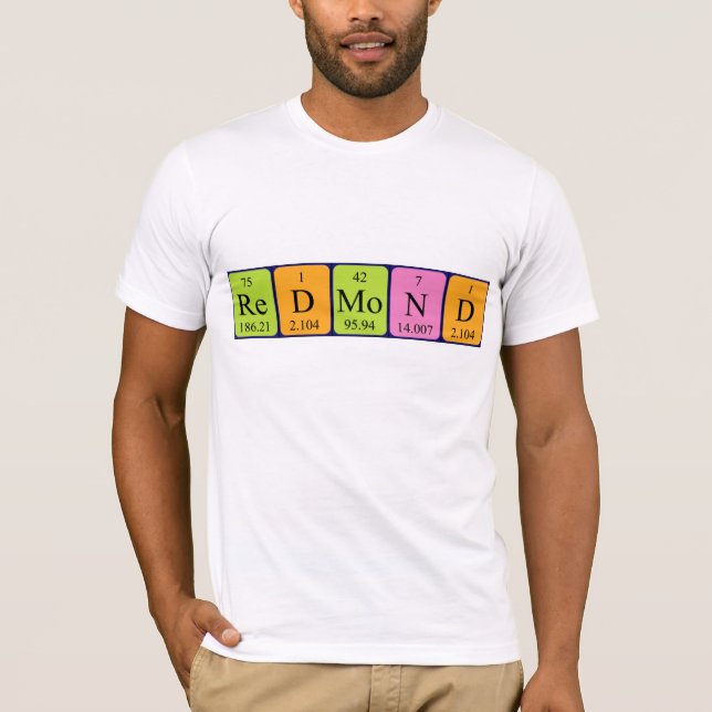 Redmond periodic table name shirt (Front)