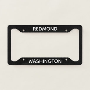 Redmond Washington License Plate Frame