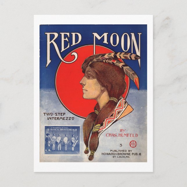 Redmoon Two Step Intermezzo 1908 Postcard (Front)