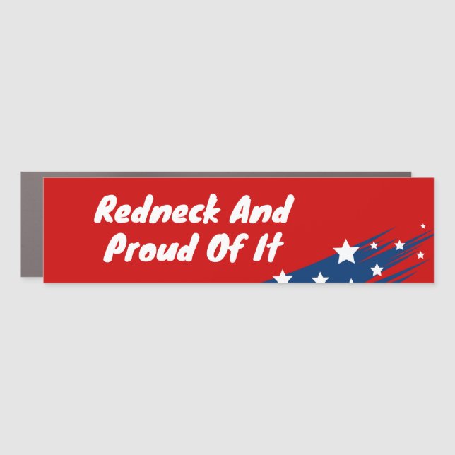 Redneck American Car Magnet (Front)