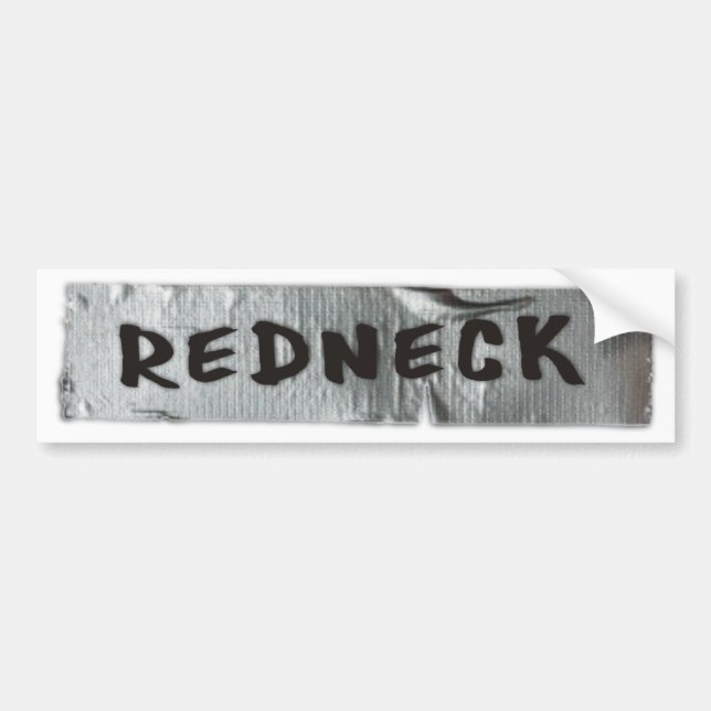 REDNECK BUMPER STICKER (Front)