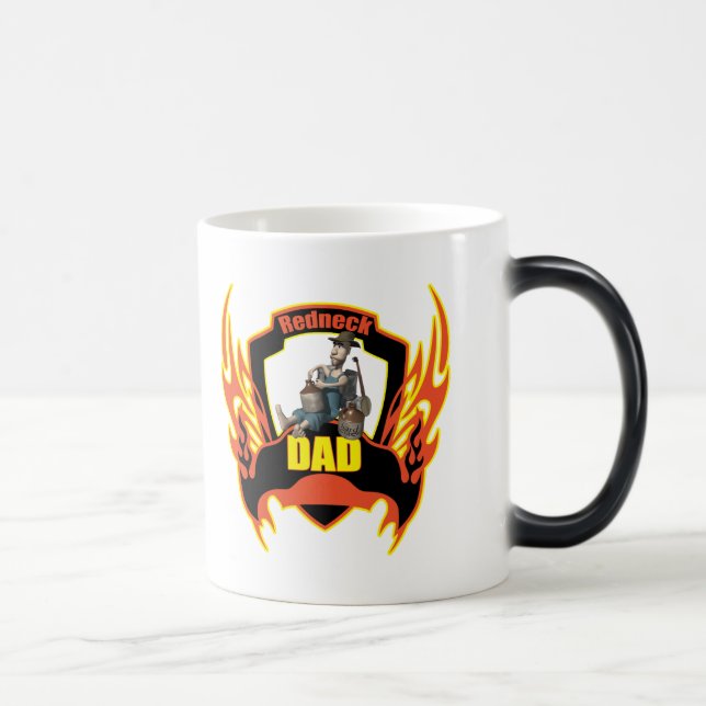 Redneck Dad Fathers Day Gifts Color Morph Mug (Right)