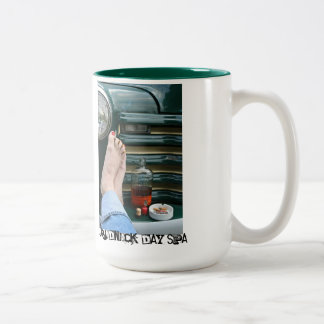 Redneck Day Spa Two-Tone Coffee Mug