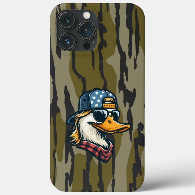 Redneck Duck Bottomland Camo Duck Hunting Redneck Case-Mate iPhone Case (Back)