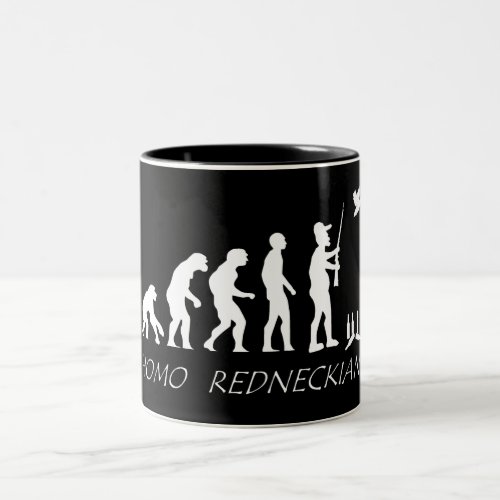 Redneck Evolution Two_Tone Coffee Mug