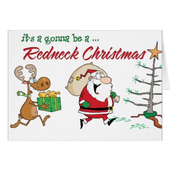Redneck Funny Christmas Card 
