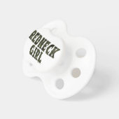 Redneck Girl Green Camo Pacifier (Front Right)