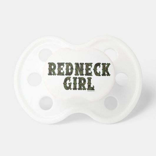 Redneck Girl Green Camo Pacifier (Front)