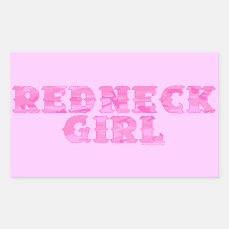 Redneck Girl Pink Camo Stickers