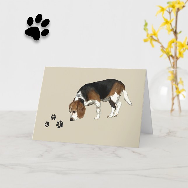 Redneck GPS  Beagle Pet Loss Card (Creator Uploaded)