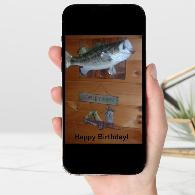 RedNeck Happy Birthday Card (Front Digital)