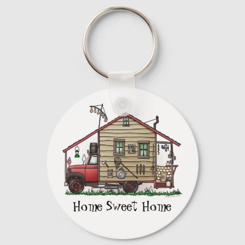 Redneck Hillbilly Camper Keychains