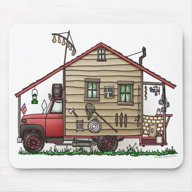 Redneck Hillbilly Camper Mousepads (Front)