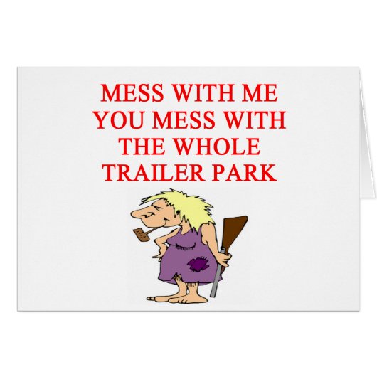 redneck hillbilly joke cards (Front Horizontal)