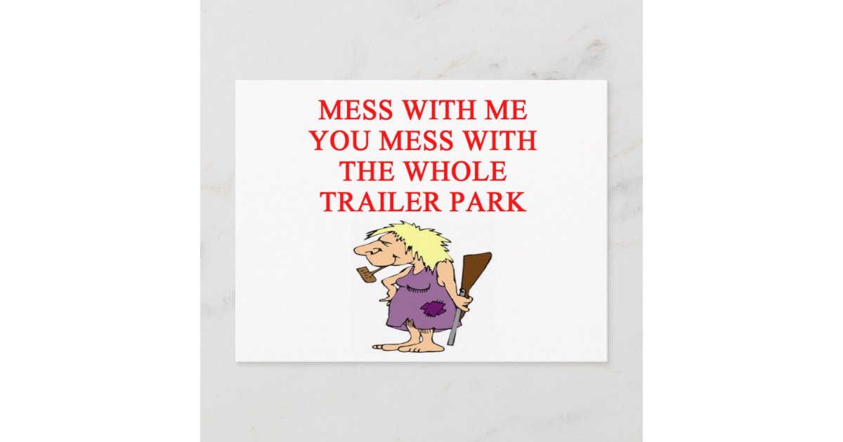 redneck hillbilly joke postcard Zazzle