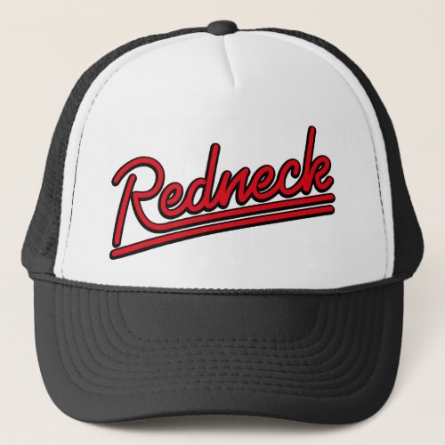Redneck neon light trucker hat