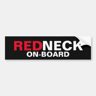 Redneck On-Board Bumper Sticker