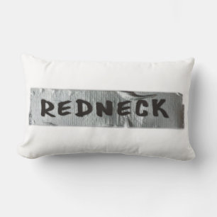Redneck on duct tape lumbar pillow