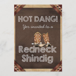 Redneck Party Invitation