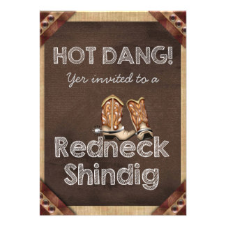 Redneck Birthday Invitations 8