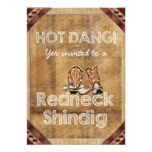 Redneck Birthday Invitations 10