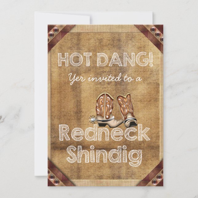 Redneck Party Invitations (Front)