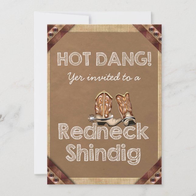 Redneck Party Invitations (Front)