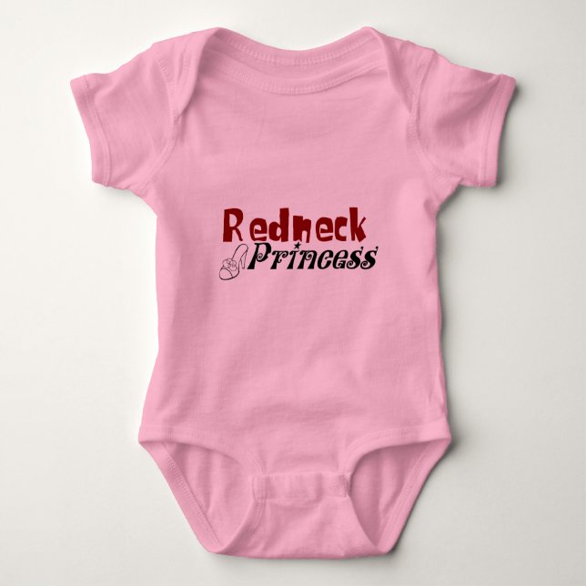 Redneck Princess Baby Bodysuit (Front)