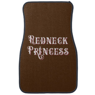 Redneck Princess Fancy Text Car Floor Mat