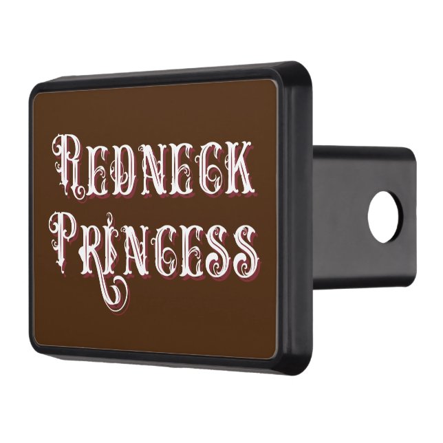Redneck Princess Fancy Text Hitch Cover (Left)