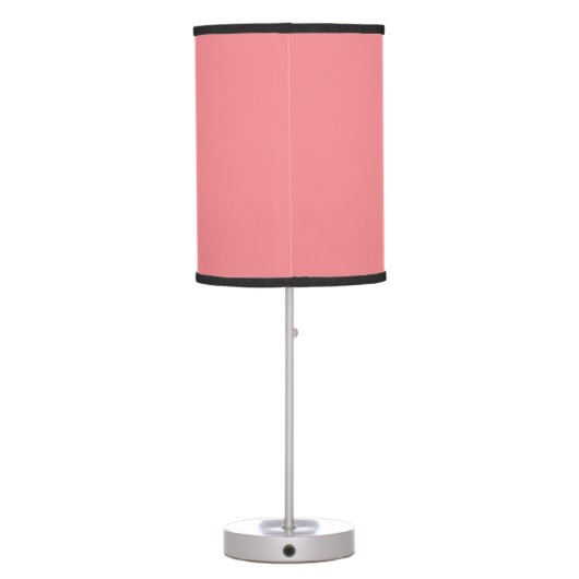 Redneck Princess Fancy Text Pink Table Lamp (Back)