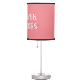 Redneck Princess Fancy Text Pink Table Lamp (Right)