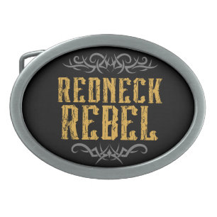 Redneck Rebel Belt Buckle