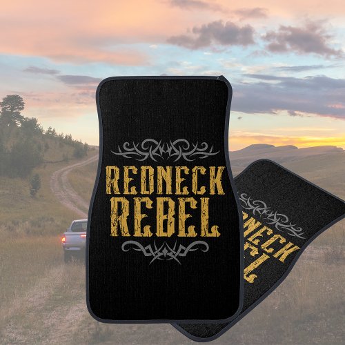 Redneck Rebel  Car Floor Mat
