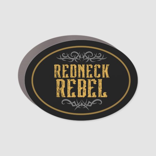 Redneck Rebel  Car Magnet