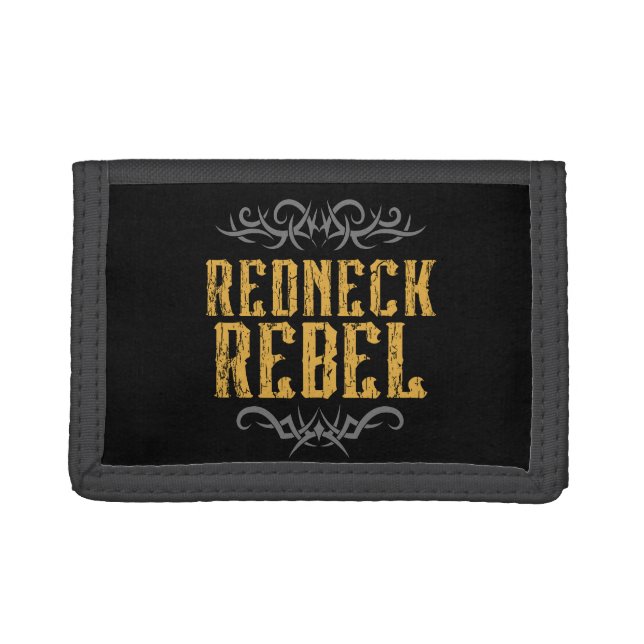 Redneck Rebel  Trifold Wallet (Front)