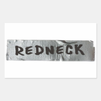 REDNECK RECTANGULAR STICKER