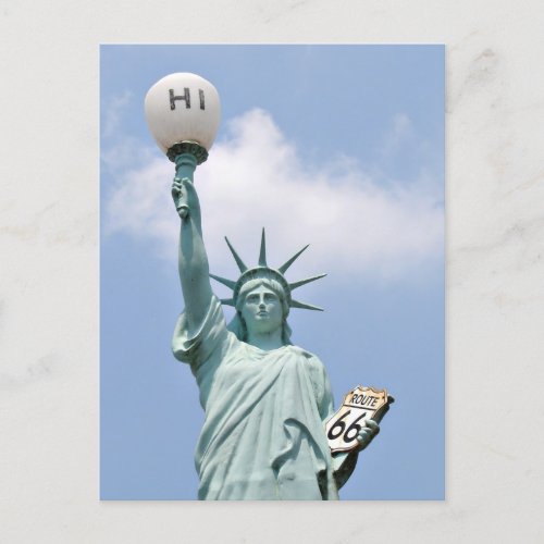 Redneck Statue of Liberty Postcard