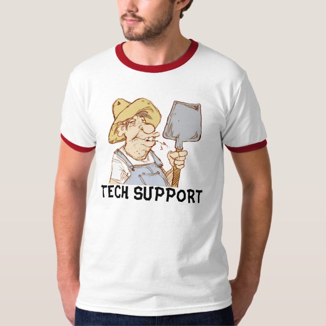 Redneck Tech Support T-Shirt (Front)