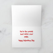 Redneck  Valentine.. Holiday Card (Inside)
