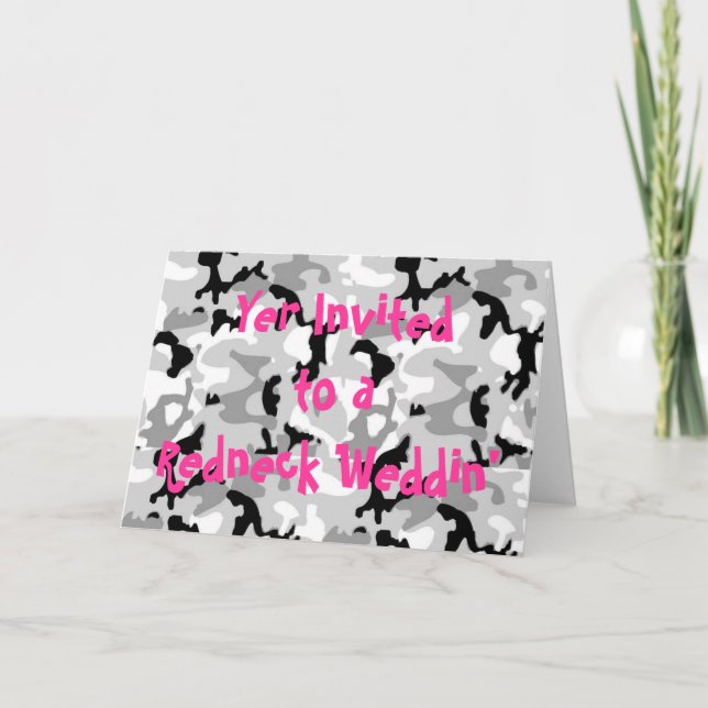 Redneck Wedding Invitation (Front)