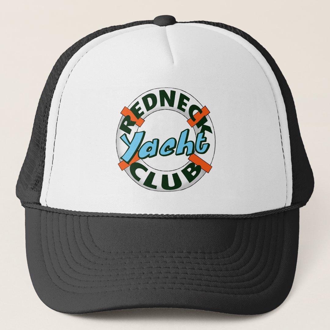 redneck yacht club trucker hat