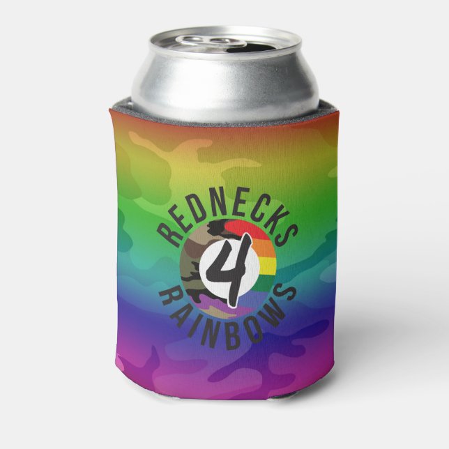 Rednecks 4 Rainbows Can Cooler (Can Back)