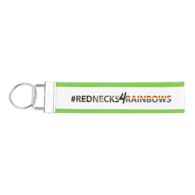 Rednecks 4 Rainbows Wrist Keychain (Keys on Left)