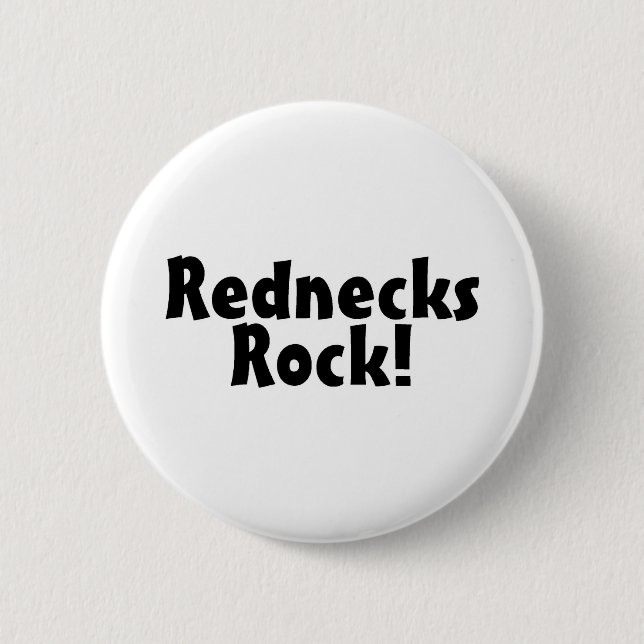Rednecks Rock Pinback Button (Front)
