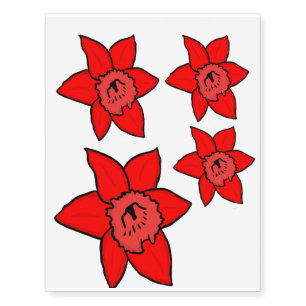 Redo daffodil style temporary tattoos